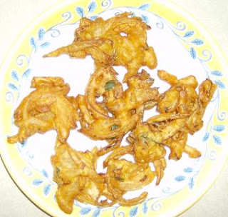 cabbage onion pakoda snack