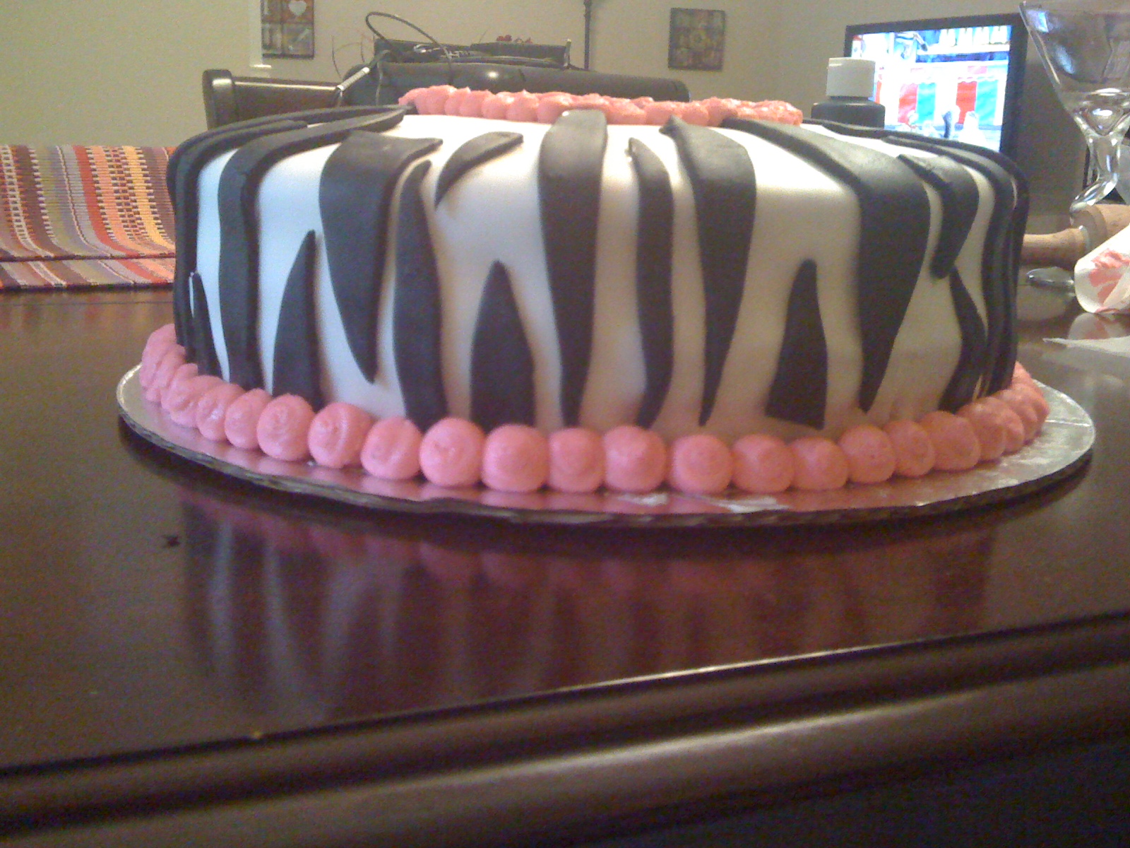 Little Sweet Shop Zebra fondant cake