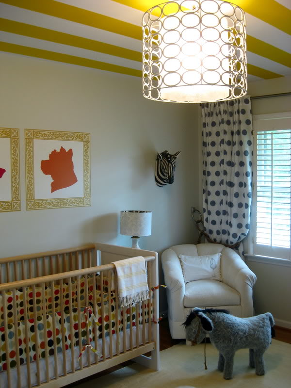Rita Hurley Striped Nursery by k.f.d. designs
