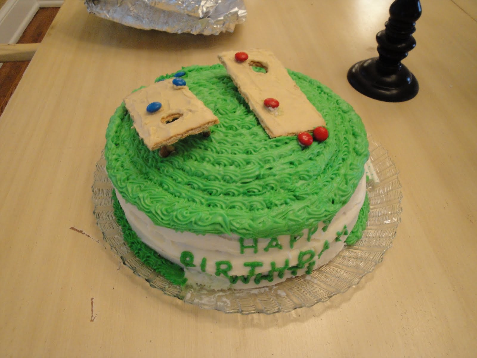 Honeydew You Love Me? (Corn)Hole in one! Cake