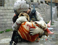 Soldier Holding Child