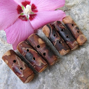 Cherry Tree Branch Toggle Buttons - Rustic with Wonderful Colors