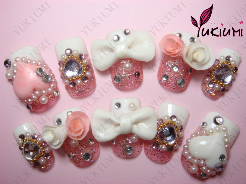 flower nail designs. 0 Kawai Flower Nail Design