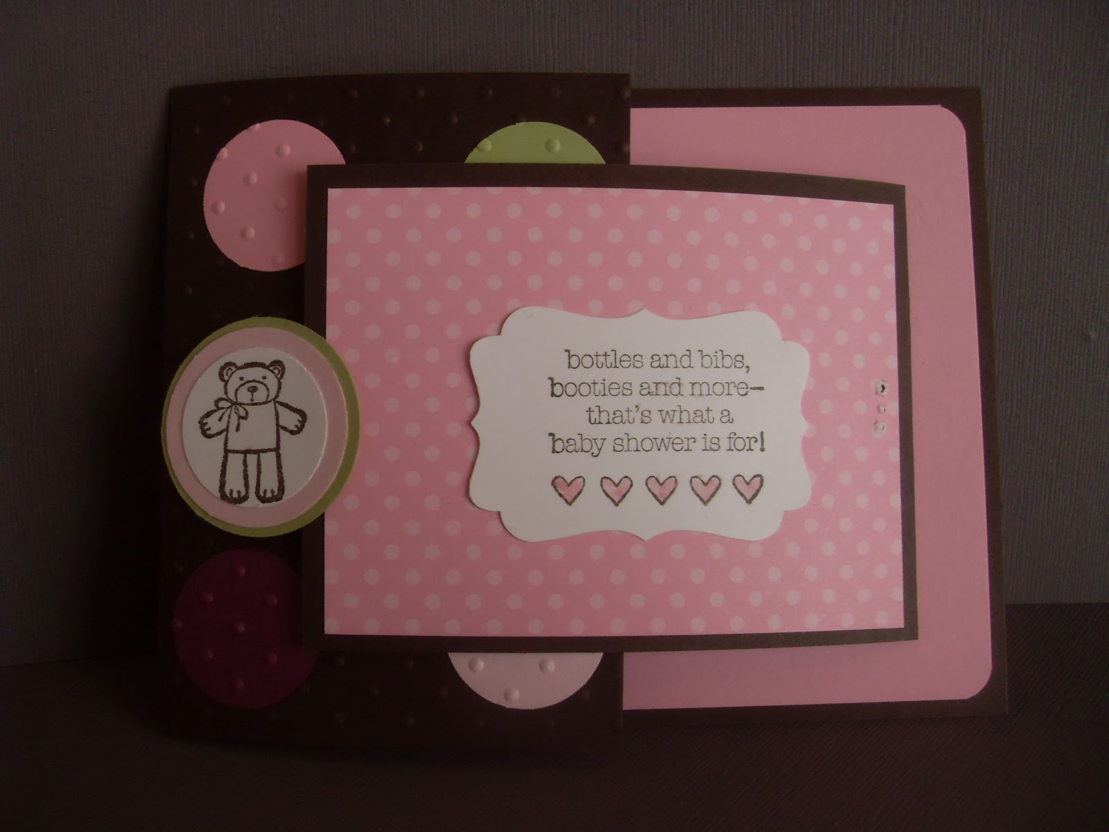 Eileen's Stamping Corner Baby Shower Invitations