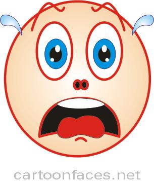 Terrified Face Cartoon