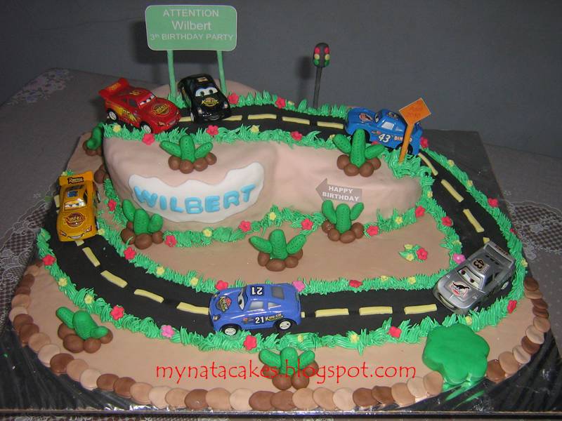 Mynata Cakes: Cars Birthday Cake for Wilbert