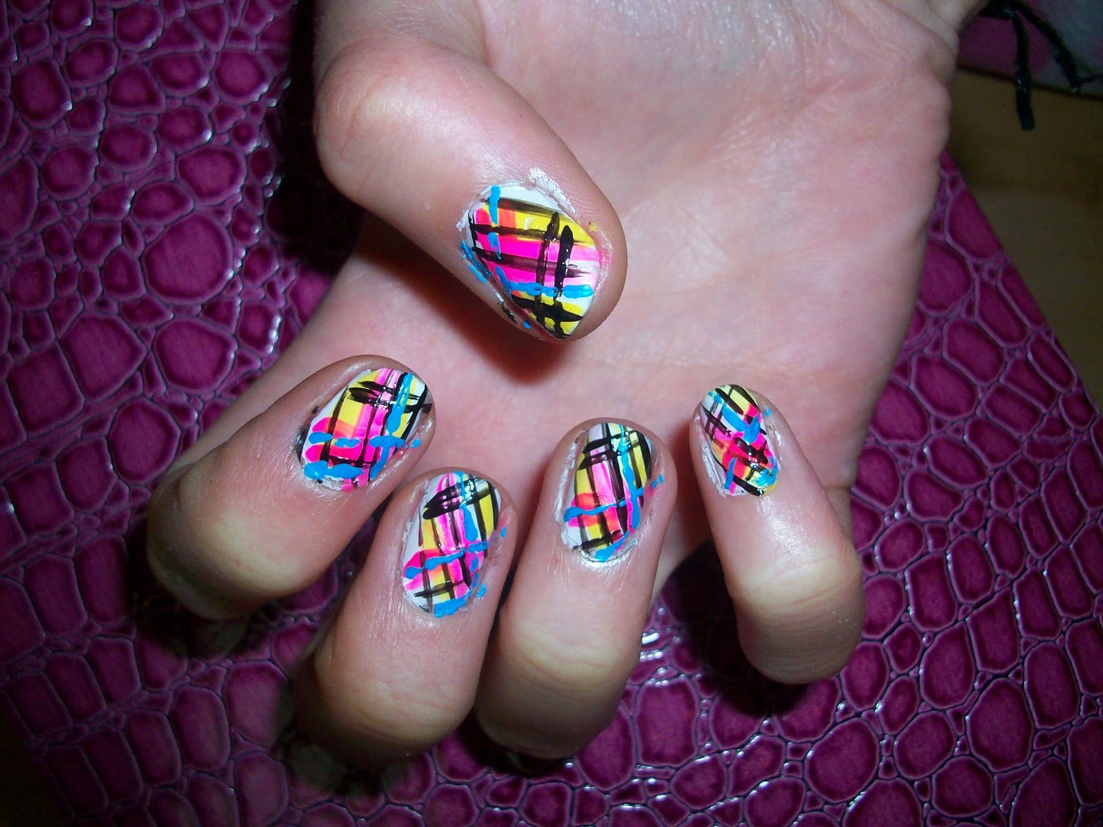 Bright Color Nail Designs | Nail Designs, Hair Styles, Tattoos and ...