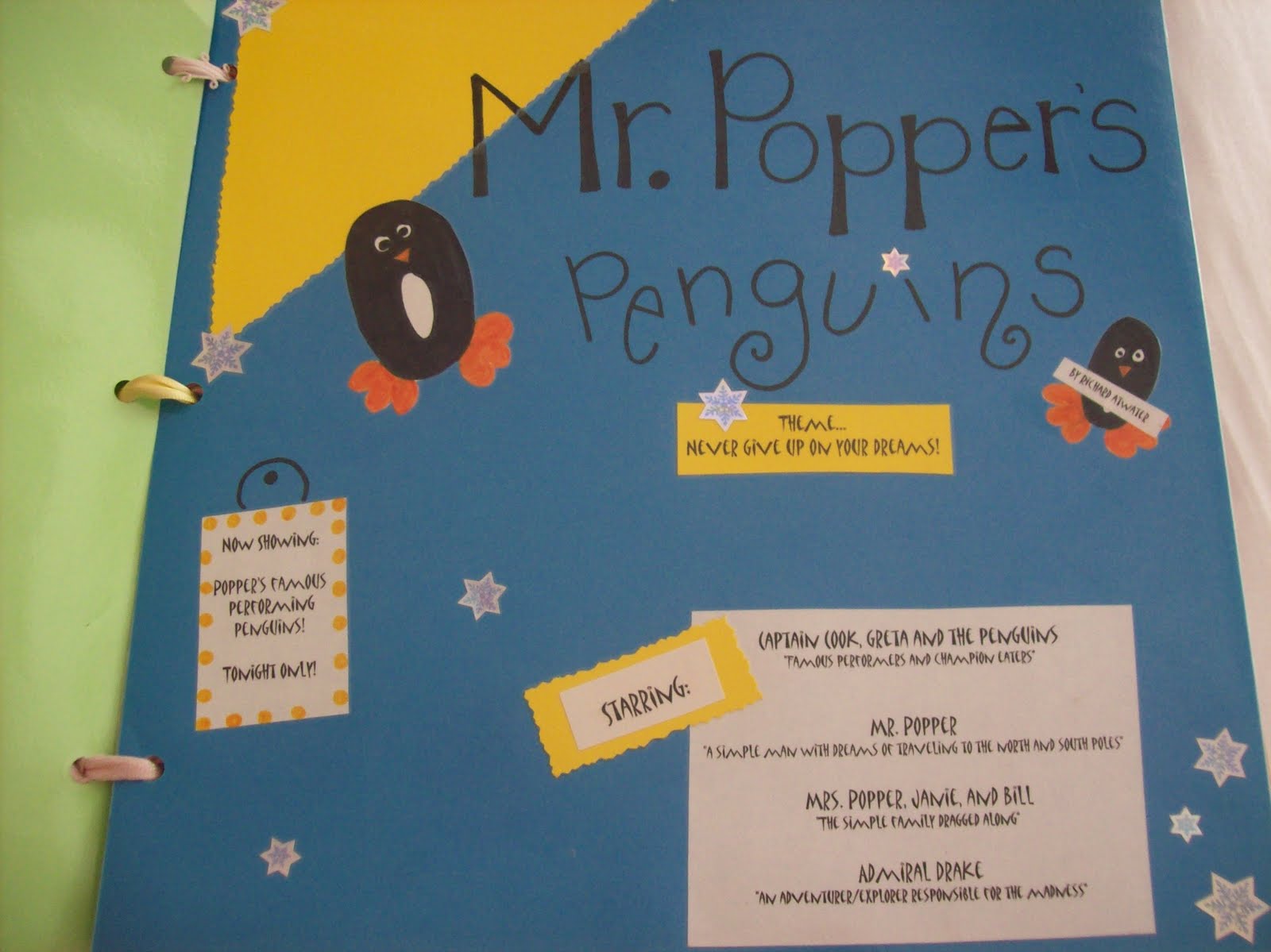 Scrapbook page book report picture