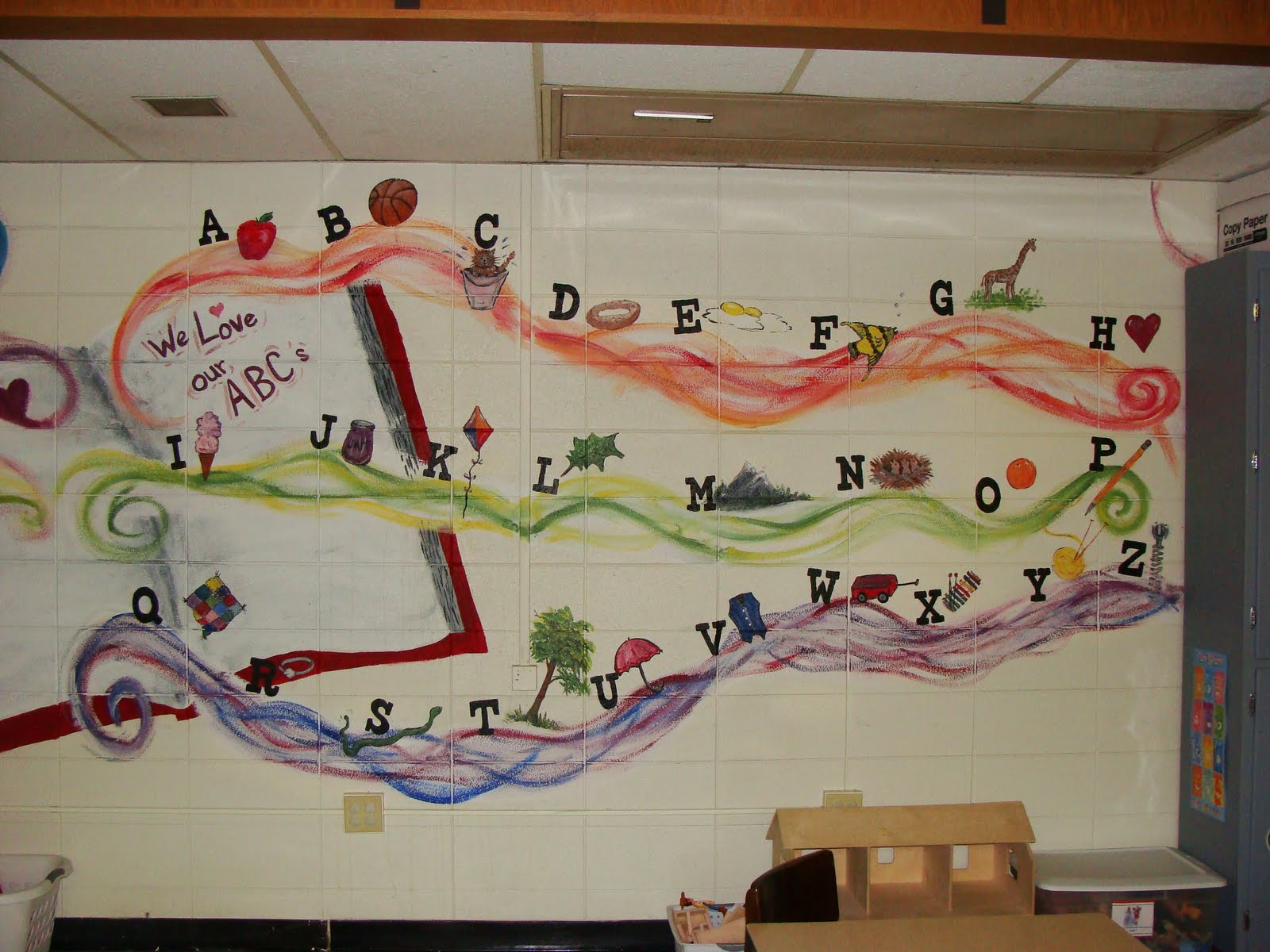 "You Are A Masterpiece" Preschool mural