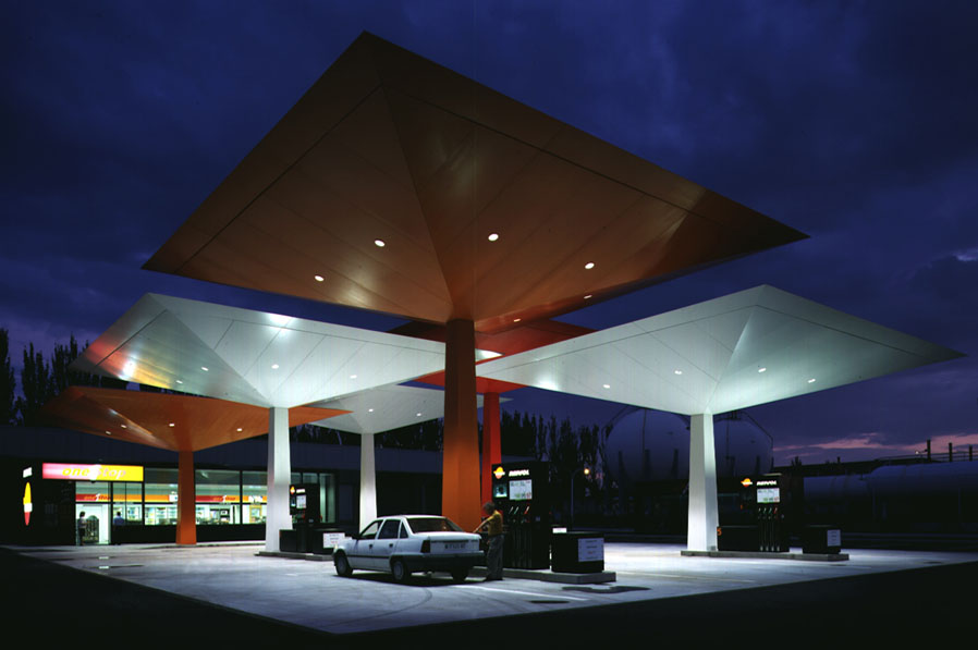 Gas Station Architecture modern design by