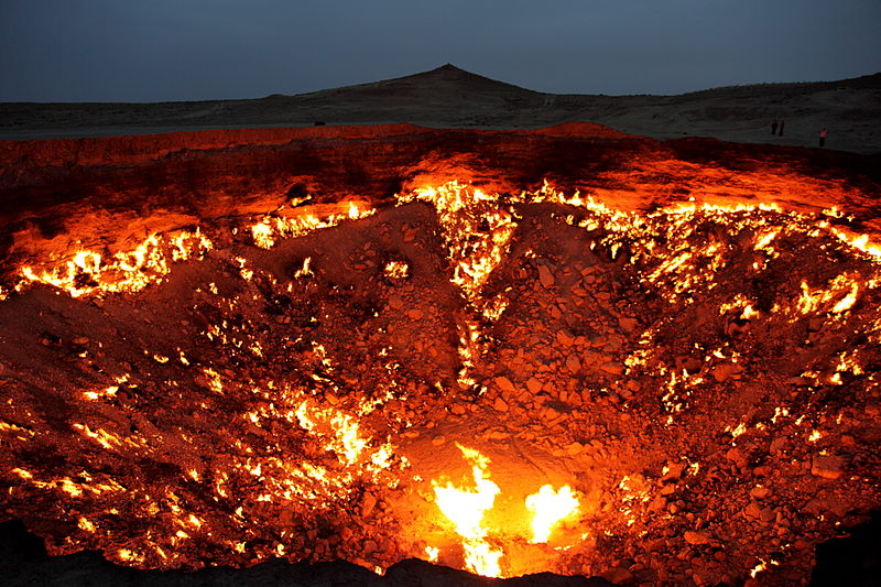 El pozo de Darvaza, la puerta al infierno de Turkmenistán. PUERTA+DEL+INFIERNO+23