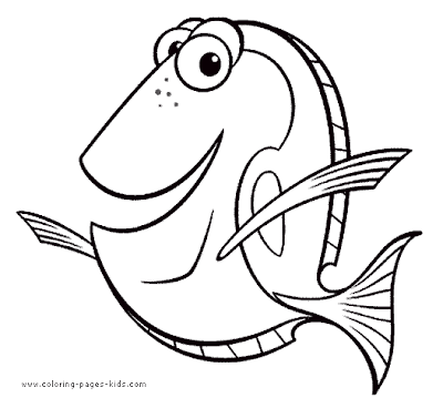 Nemo Coloring on Finding Nemo Coloring Pages Peach