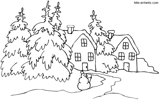 Winter Coloring Pages Collections 2011