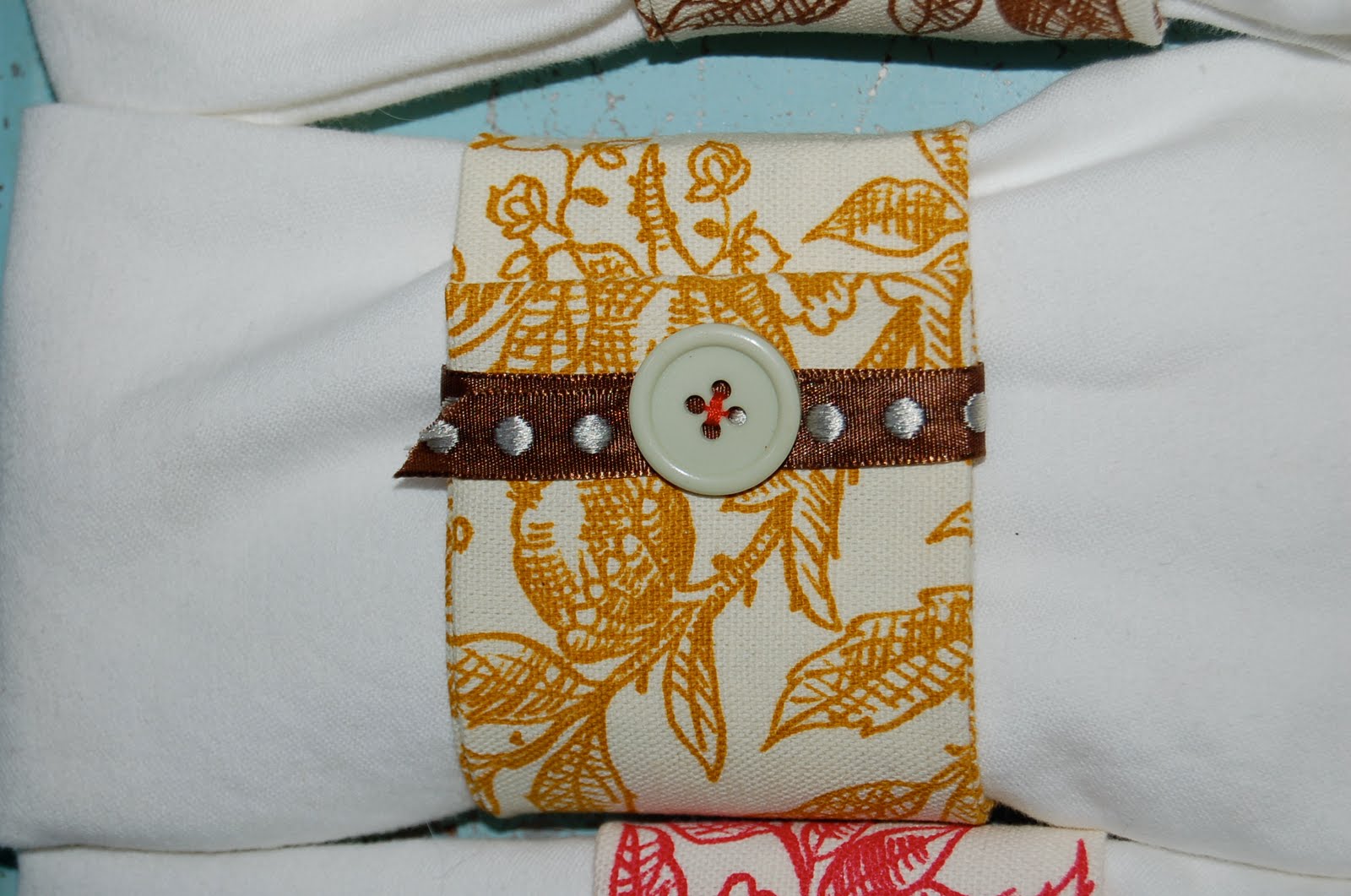 reclaimed crafts vintage fabric napkin rings