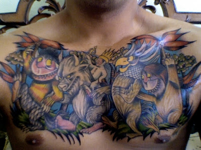 Tattoos, Cartoons, Color, Fantasy, New School, Where The Wild Things Are