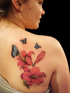 Butterfly and Flower Tattoo Designs Are Good For Sweet Girls