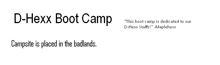 D-Hexx Boot Camp