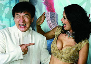 Jackie chan and Bollywood Actress Mallika sheravat in Hollywood movie The Myth 