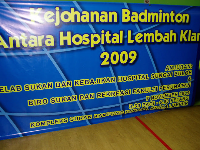 Kejohanan Badminton Inter hospital Lembah klang 2009