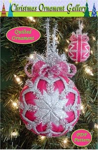 Folded Star Christmas Ornaments - Fabric Star Ornaments - Quilted