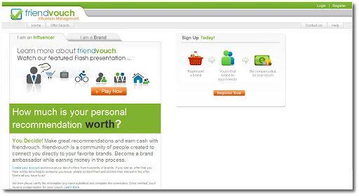 FriendVouch, Review, Make money from social networks