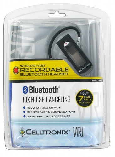 Celltronix VR1 Bluetooth headset records phone calls/conversations. Perfect for corrupt politicians Celltronix VR1 Bluetooth headset records phone calls/conversations. Perfect for corrupt politicians