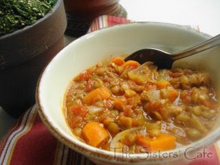 Ina Garten's Stewed Lentils and Tomatoes