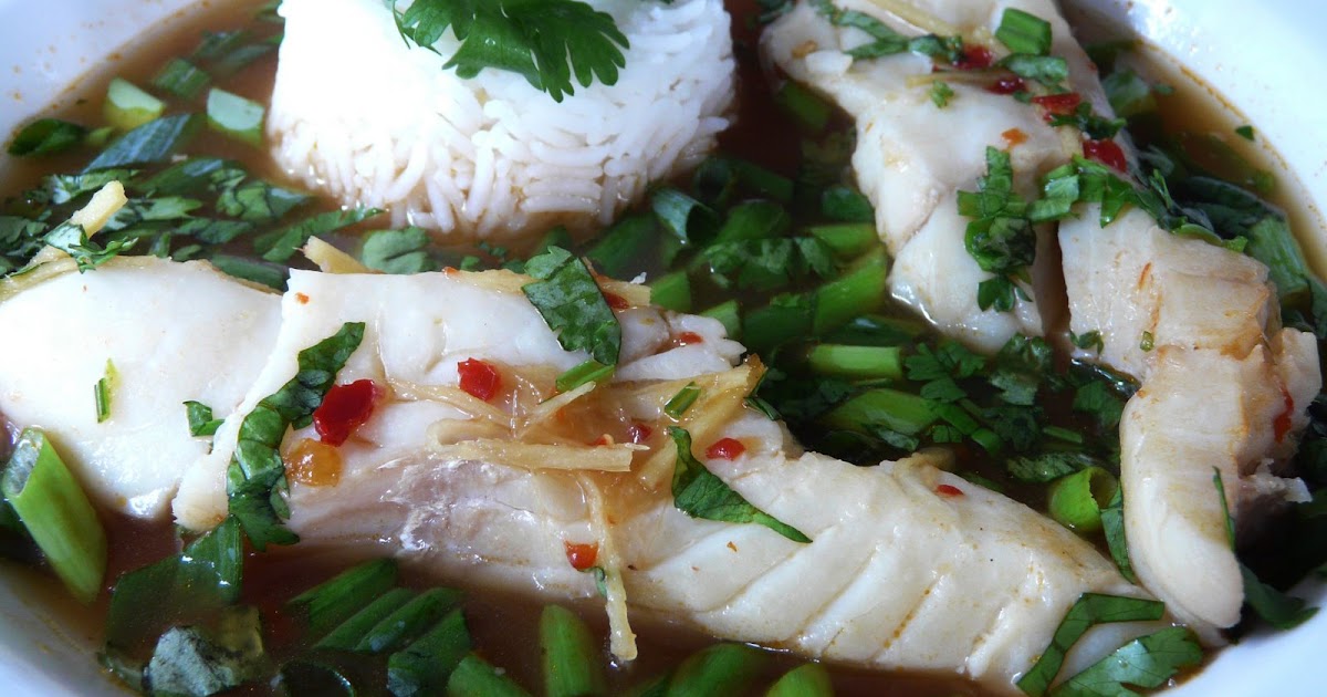 Thibeault's Table Halibut in an Asian Style Broth