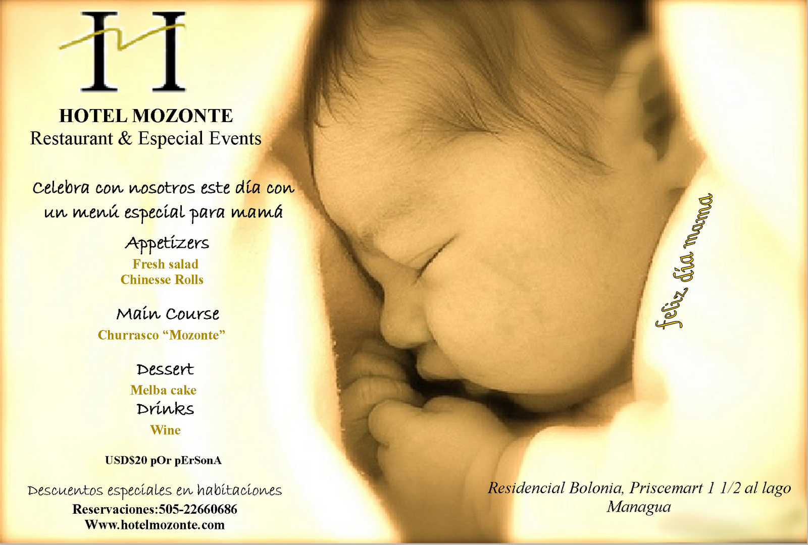 Hotel Mozonte Mothers Day in Nicaragua!!!!