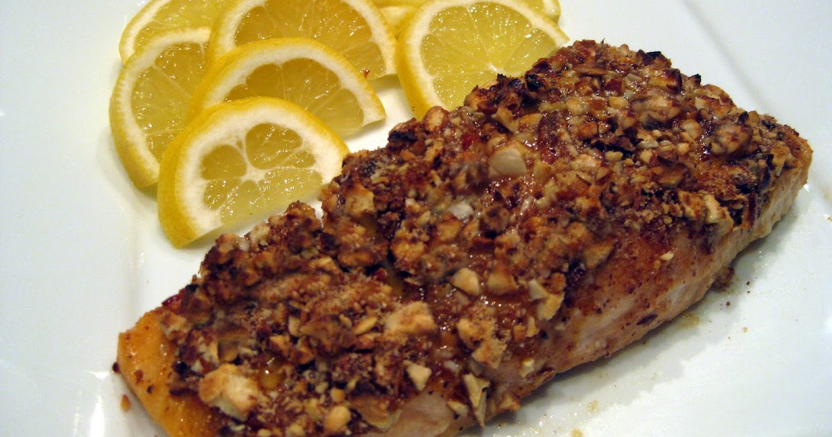 My Favorite Recipes Salmon with HoneyMustard Almond Crust