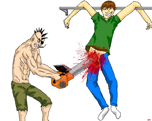Chainsaw shirt warning:
