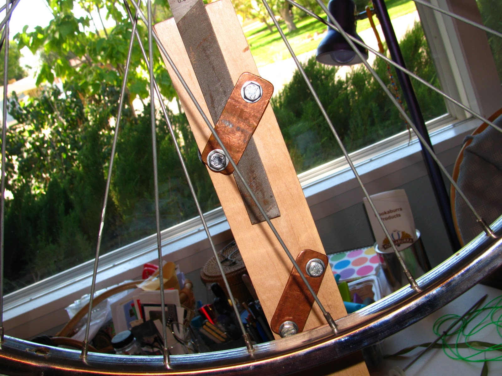 Rosemary Knits Updates to my bicycle wheel spinning wheel