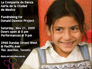 Black and White Show Fundraiser for Donald Dawson Project: Saturday, November 21, 2009 in the Toronto Art Junction