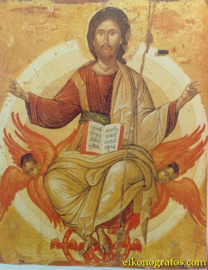 Résurrection dans images sacrée Christ+enthroned