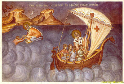 St. Nicholas saving on sea