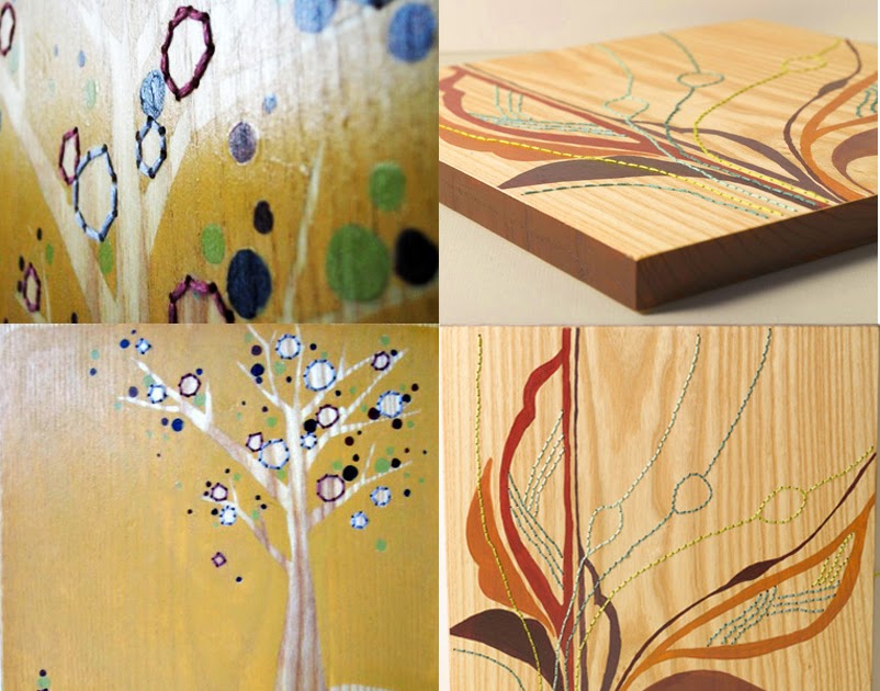 wood embroidery by noshii wood embroidery