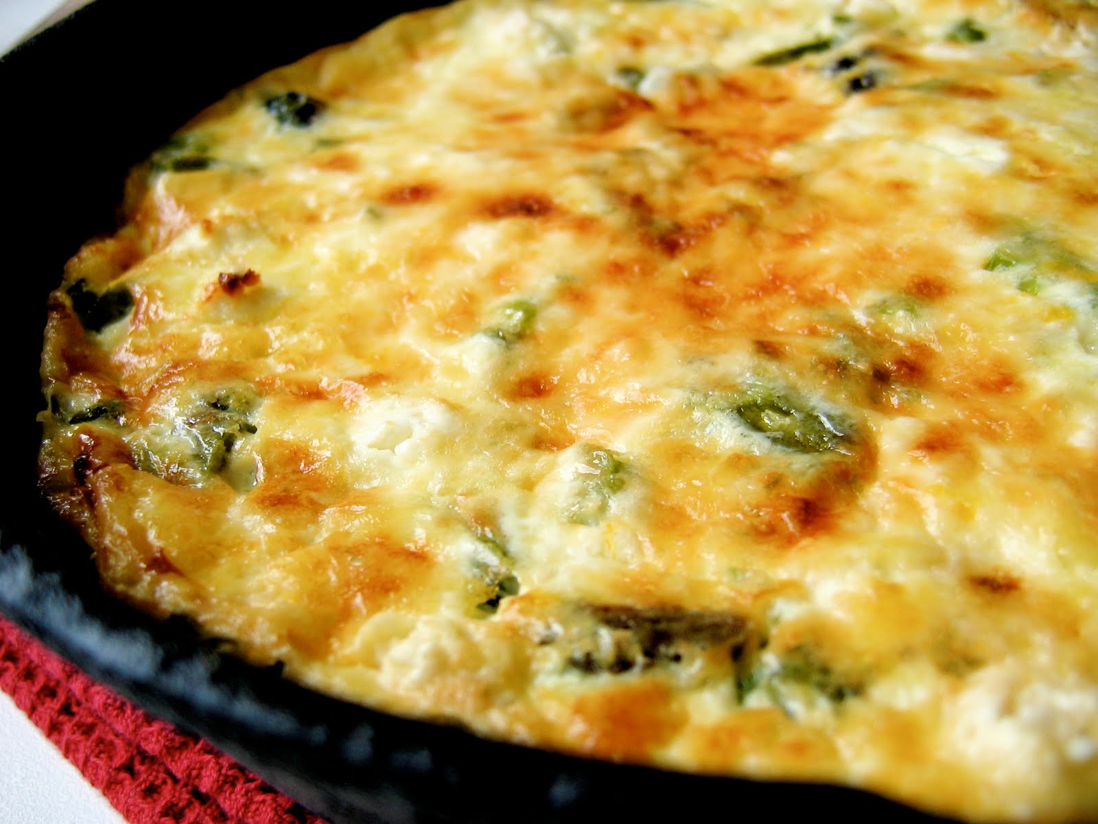 Crustless Skillet Quiche with Asparagus and Chevre • The Bojon Gourmet