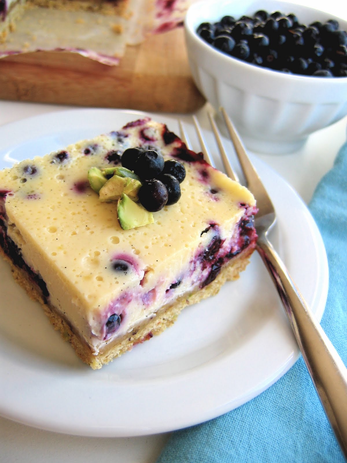 HuckleberryChevre Cheesecake Squares • The Bojon Gourmet