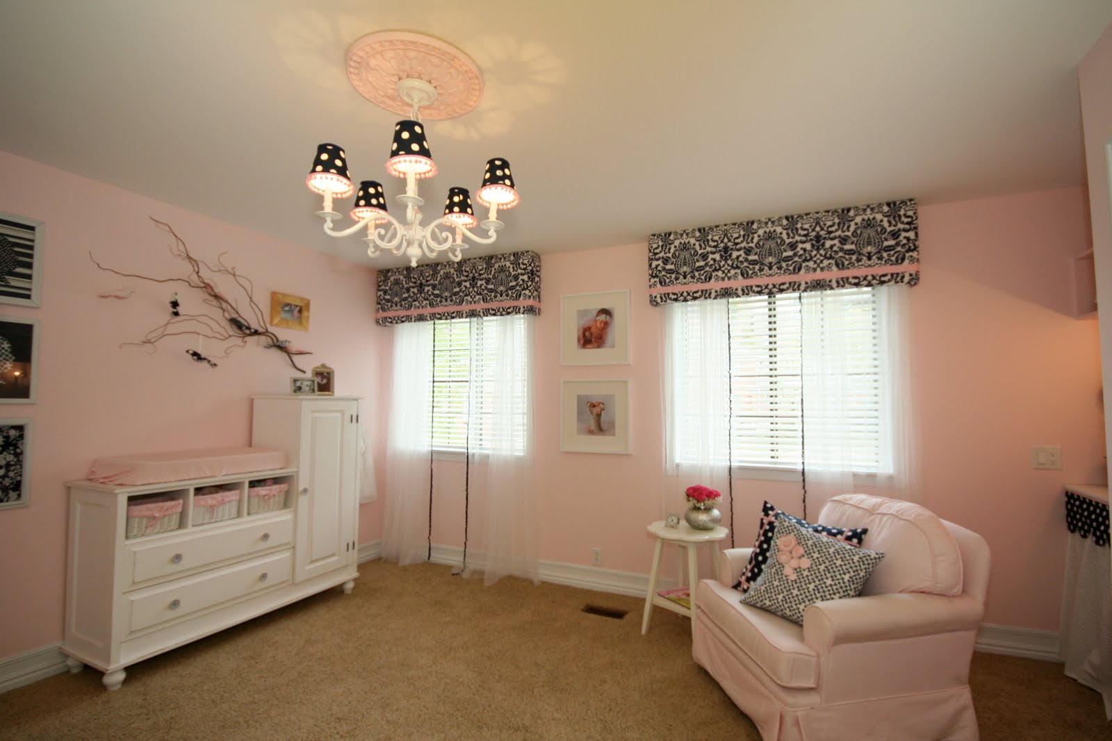 design dump pink + navy nursery