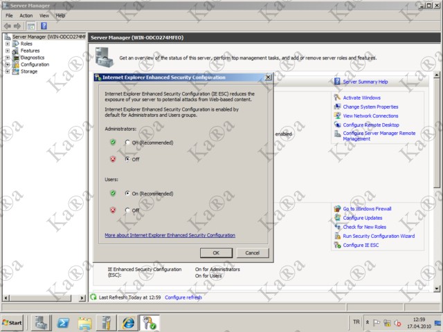 How To Disable Vista Security 2012