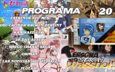 Persona No Sekai Wasshoi! programa 20 Radio Anime Podcast
