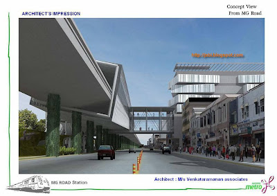 the Namma Metro Station at