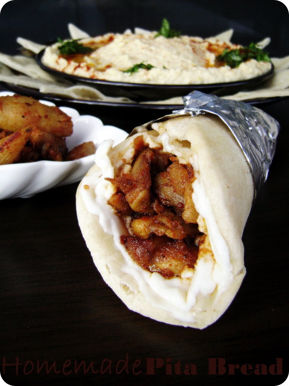 Ria's Collection A MEDITERRANEAN LOVE AFFAIR Pita Bread,Chicken