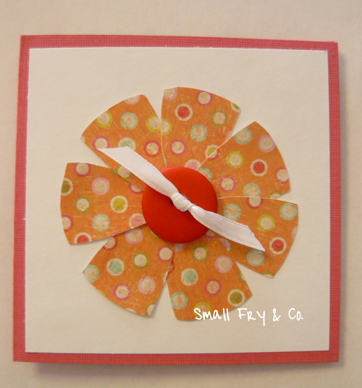 Small Fry & Co. Birthday Card 4 Flower Power