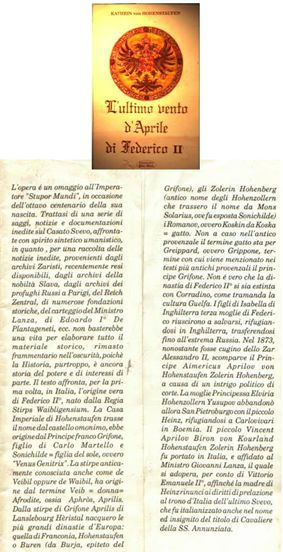 AVRIL ( Frius , Frey , Fer ,ex Freyra STAUFER) de(von)Saint (Hohen)Genis(Staufen)Abbazia Avril(Stau