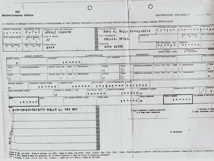 Yasmin Aprile redattrice  programmi  Rai