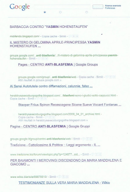 Reato  Diffamazione continuata ad oggi  da parte di Barbaccia