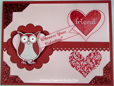 Stampin Up Valentine Card