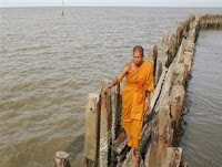 A Buddhist Temple Has Sunk In Water