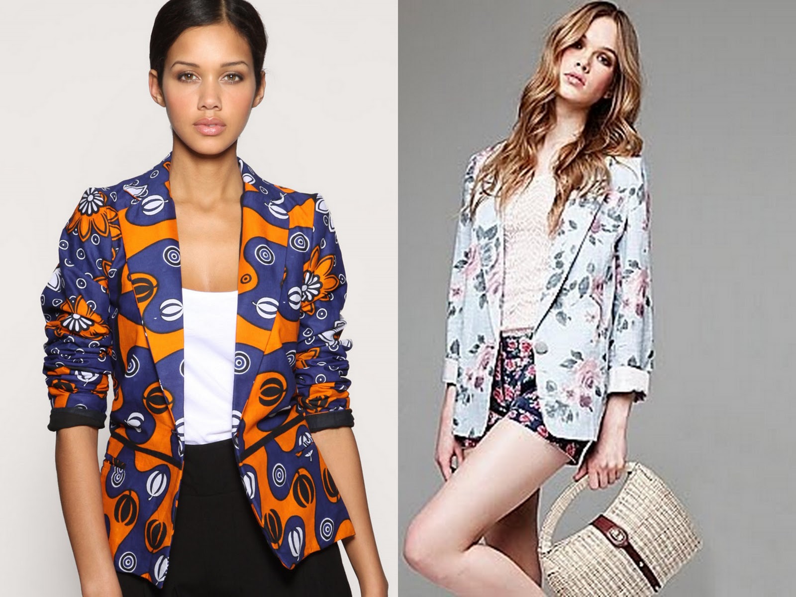 marilia14 Blazer Estampado Moda 2016 - 2017 marilia14